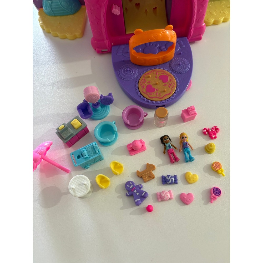 Polly Polly Pocket Gumball Bear Candy Shop Complete w Dolls &‎ Accessories - Picture 3 of 9